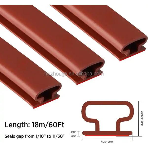 3M Adhesive I-Shaped Strip Customized Silicone Sealing for Anti-Theft Door Protection