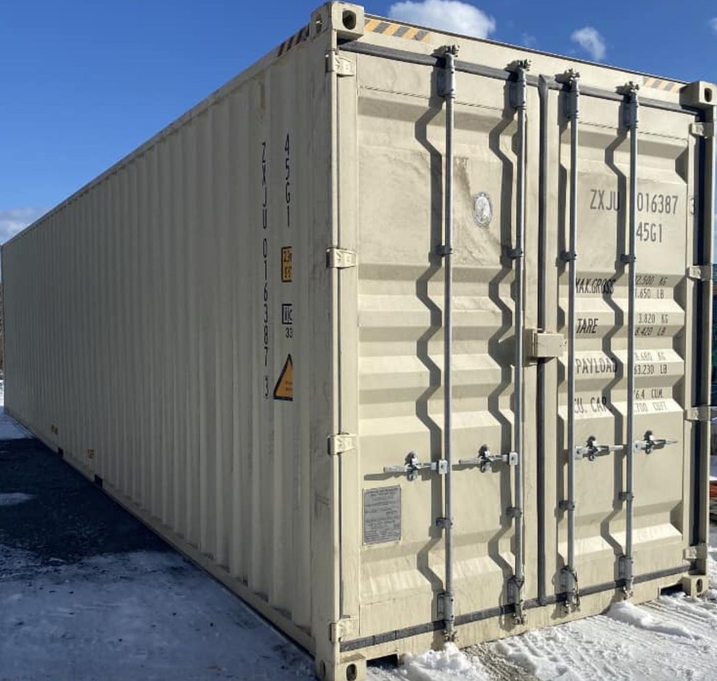 ISO Standard Shipping Containers Sea Transportation Cargo Shipping Container 20st Double Door