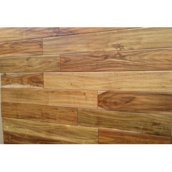 Durable solid T& G hand scraped acacia hardwood flooring