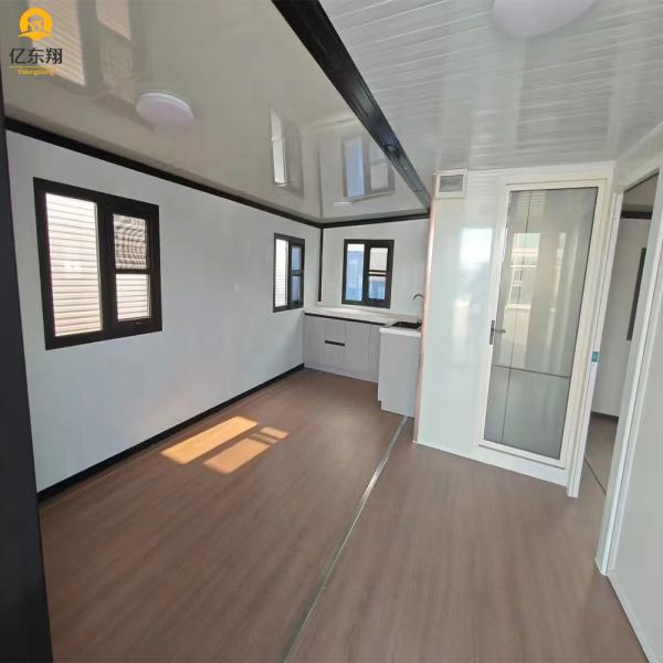 Casa de contenedores prefabricada plegable de doble ala por conjunto 20 pies 40 pies Sala de extensión