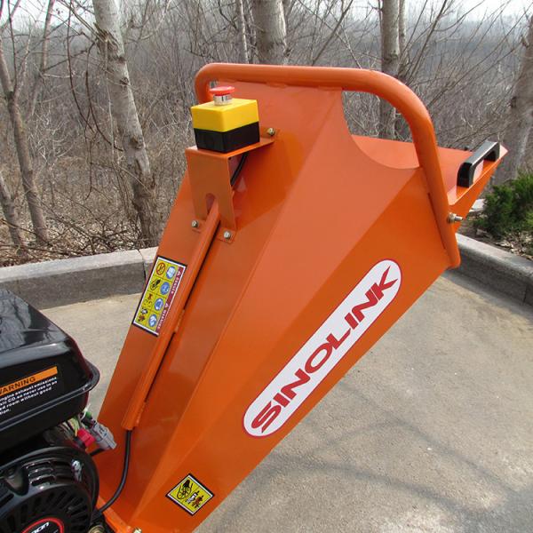 Auto Feed Wood Chipper Machine Heavy Equipment 6.5hp Petrol Powered ATV