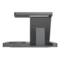 Matériau ABS de charge sans fil pliable 15W pour téléphone écouteur montre avec lumière de nuit 2W