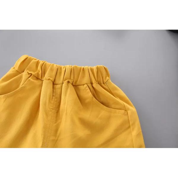 Cotton Summer Children'S Clothing Two Piece Boys Polyester Deer Print Shirt