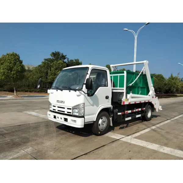 Factory Direct Isuzu Small Hydraulic Swing Arm Garbage Truck