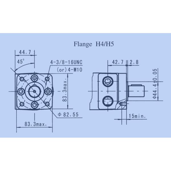 Мотор 101-3467-009 БМПХ80КК низкоскоростного высокого вращающего момента 4 фланцов гидравлический