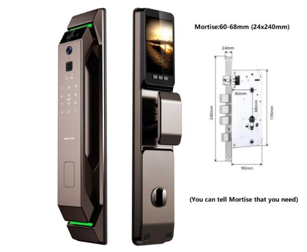 Tuya Automatic Biometric Lock IC Card Wifi App Unlock Smart Home Security  Lock
