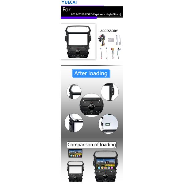 2012-2016 Ford Explorer Автомобильный мультимедийный проигрыватель 9 дюймов Android Автомобильное радио