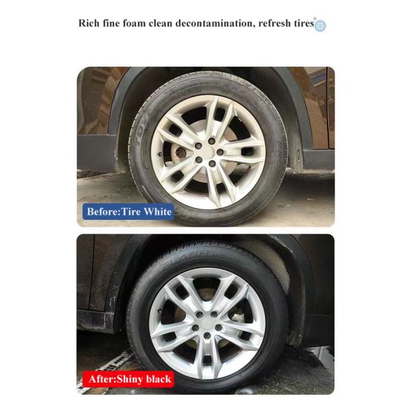 650 ml de potente limpiador de espuma de neumáticos Spray Polvo para automóviles Spray multipropósito