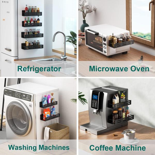 Кухонный организатор Магнитные полки для холодильника Экологически чистые и запасные