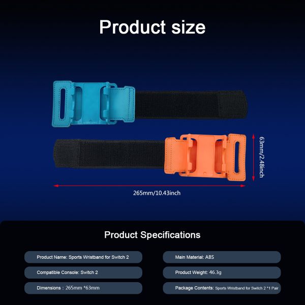 2 in 1 Adjustable Wrist Strap for Nintendo for Switch 2 Sport Accessories Joy-Con Controller Strap for Switch 2