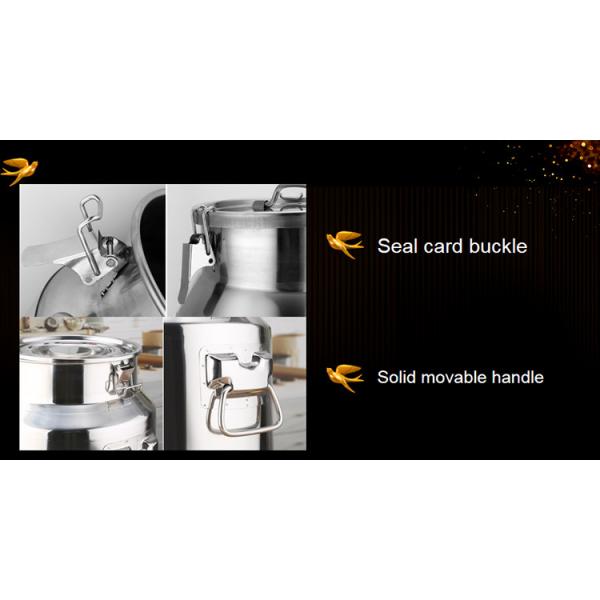 8 Litres Oil container equipment No magnetic 201 Stainless Steel milk can