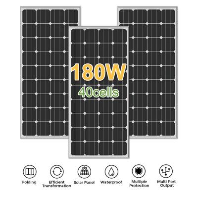 Half Cut Perc Mono Solar Panel 160w 165w 175w 185w 180w Aluminum Frame