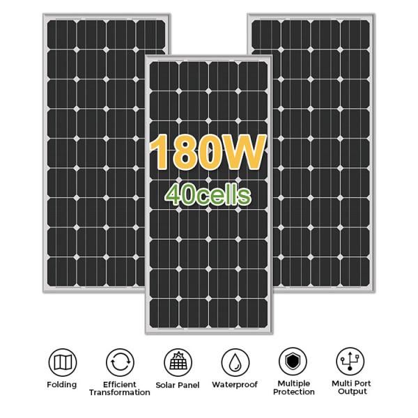 Half Cut Perc Mono Solar Panel 160w 165w 175w 185w 180w Aluminum Frame