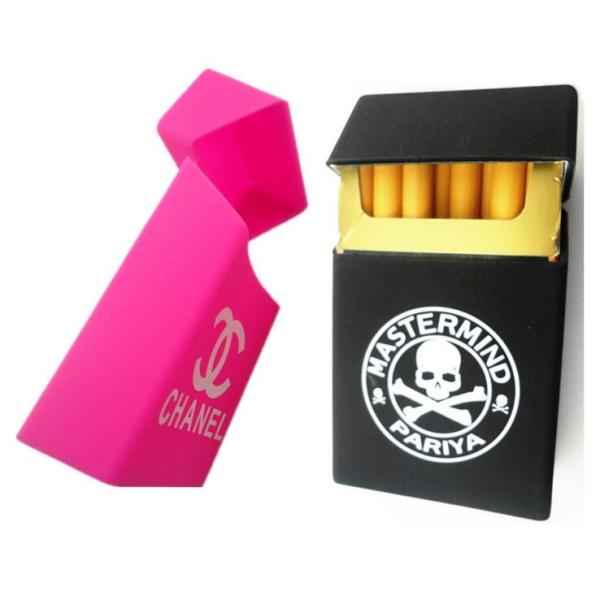 Gift Silicone Cigarette Case Tobacco Storage Box Silicone Blank Cigarette Pack Holders