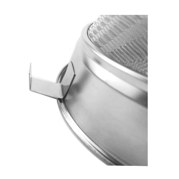 10-дюймовый коммерческий большой пищевой дуршлаг из нержавеющей стали, китайская чашка, сетчатый фильтр в китайском стиле, усиленный бульонный фильтр