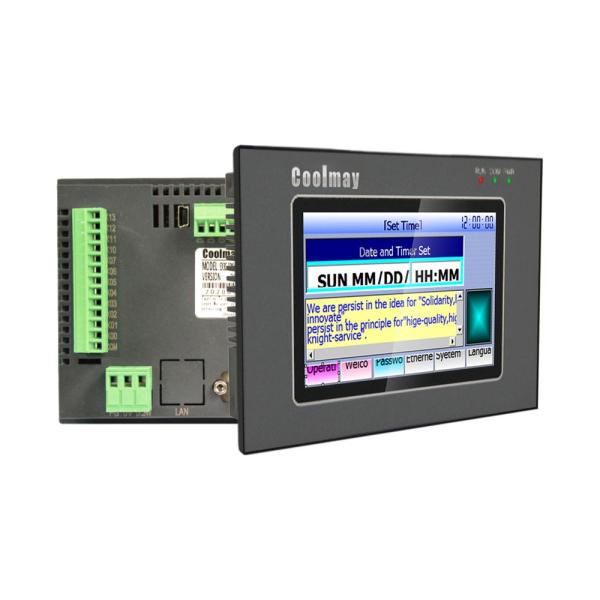 Дисплей дюйма TFT регулятора 12DO 5 PLC аналогового выхода интегрированный HMI