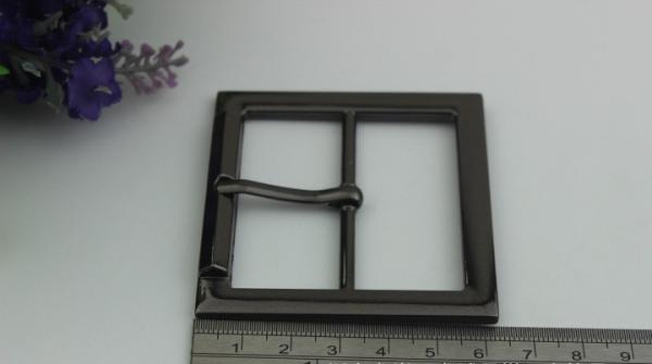 Free sample eco-friendly metal material zinc alloy 50 mm square coat pin belt buckle for women