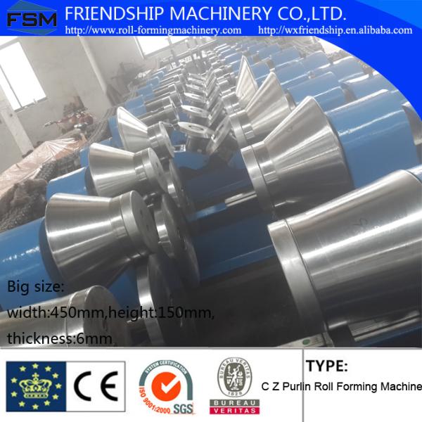 Professional CZ Purlin Roll Former Machine Hydraulic 30KW High Frequency