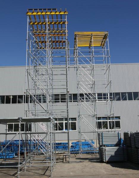 Flexible & firm Ring Lock Scaffolding used in buildings,bridges, tunnels etc