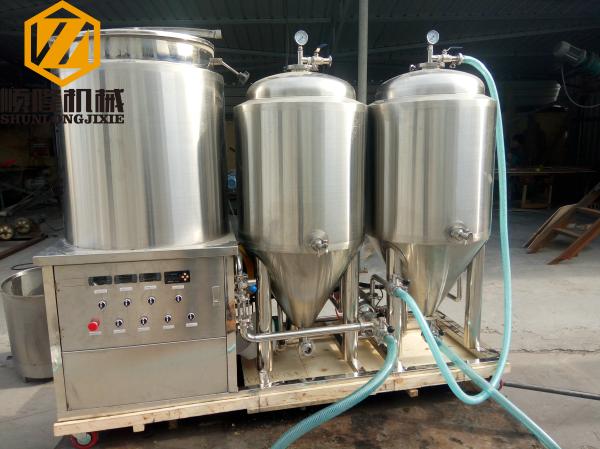 Home Beer Making Equipment Two / Single Stage Heat Exchanger For Wort Cooling