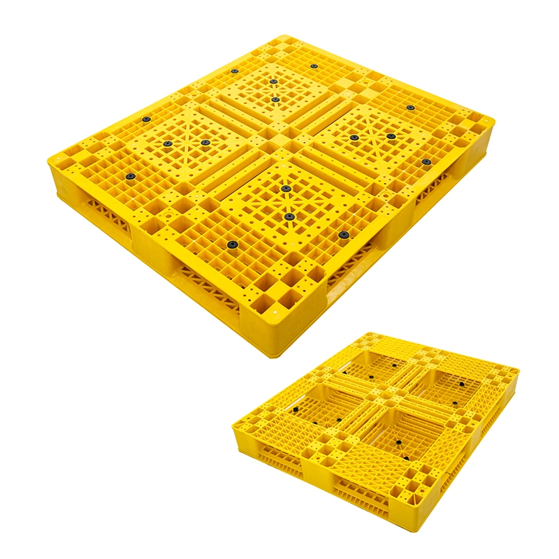 Industrial Blue Red Green HDPE Euro Heavy Duty Plastic Pallet Stackable 1200X1000