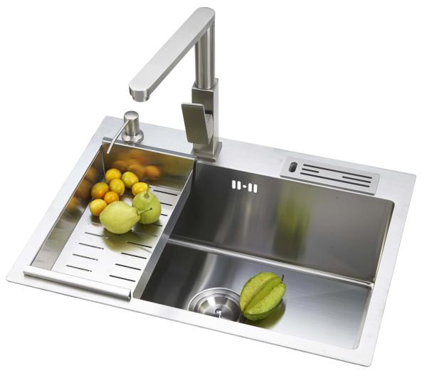Handmade House Single Bowl Kitchen Sink Stainless Steel Kitchen Sinks With Filter Basket