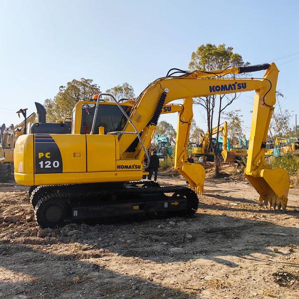 PC120-8 12T Used Komatsu Excavators Construction Heavy Machinery Digger