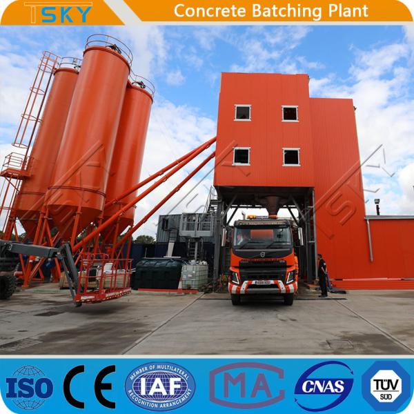 Planta concreta del lote del mezclador 180m3/H HZS180 de TSKY MS3000