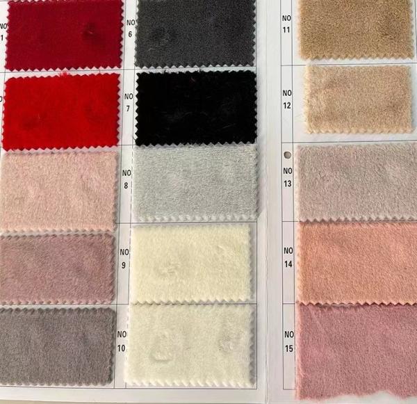 Polyester Fur Rabbit hair Jacquand new designs Static-free for High fashion elegant Dress OEKO-TEX Quality standard