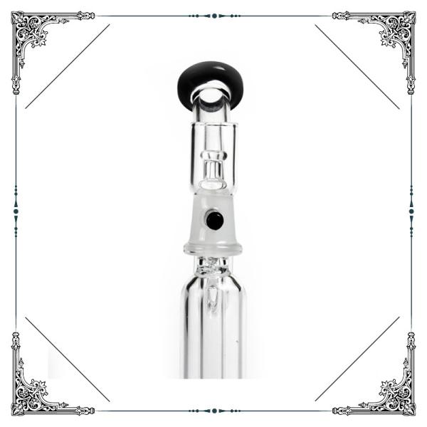 7 Inches 4 Slit Perc Dab Oil Rig Mini Smoking Water Pipes Hand Blown