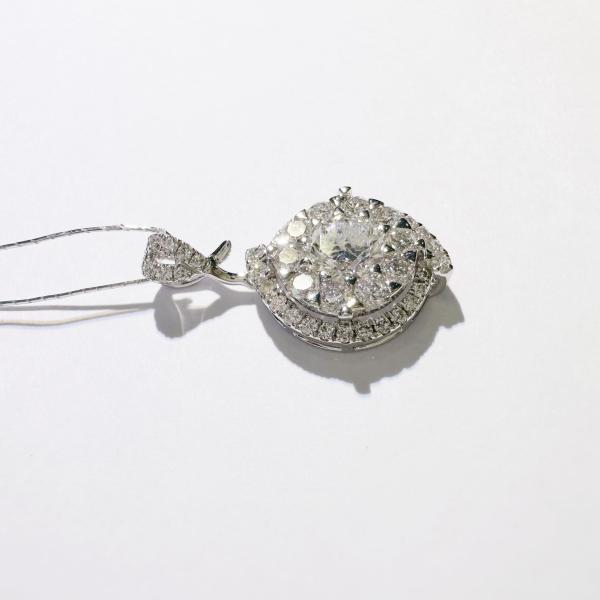 Handmade 18K Gold Luxury Pendant Dainty Diamond Cluster Fashion Jewelry for Women Customized for Anniversary Wedding Banquet