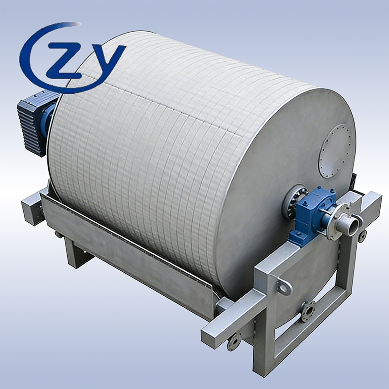 Compact Stainless Steel SS304 Vacuum Filter for Starch Dewatering with 2-8t/h Capacity and Adjustable Drum Speed