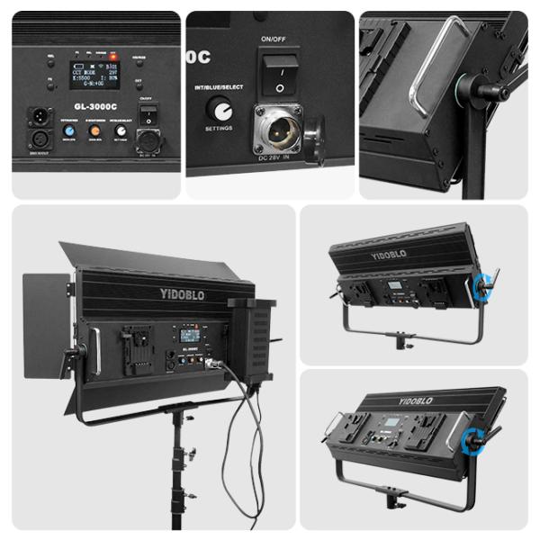 30000lm App Controled LED Film Light Rgbw Aluminium Photo Shooting
