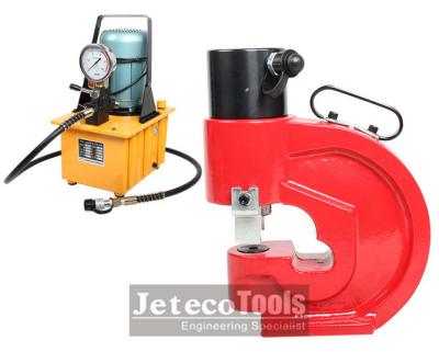 Jeteco Tools electric motor hydraulic pump operated CH-70 hydraulic hole puncher machine