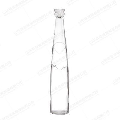 800 ml 1000 ml garrafa de vinho de vidro para gin vodka rum tequila colarinho de vidro e material do corpo