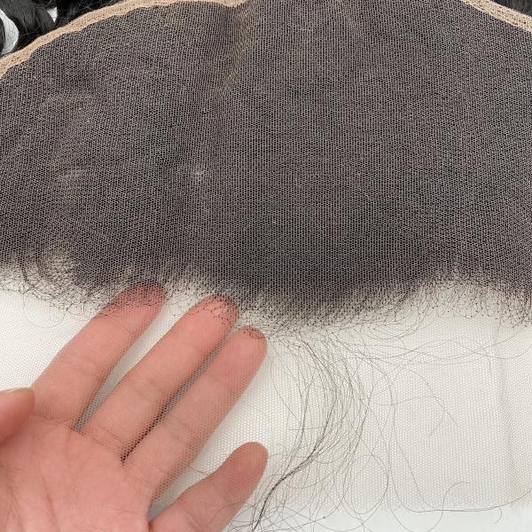 Deep wave 13x6Customized 20A Natural Hairline Super Thin HD Lace Frontal100% Brazilian Human Hair Extensions