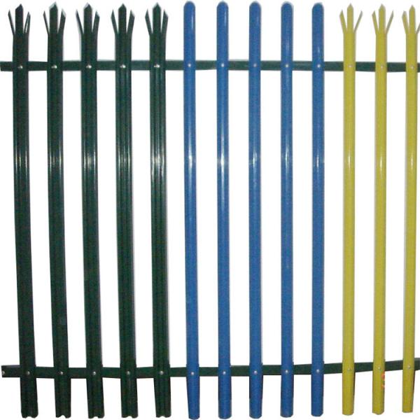 D Pale W Pale Steel Security Metal Palisade Fencing Rot Proof OEM