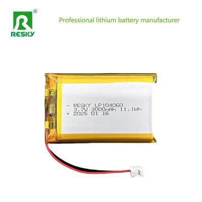3.7V Lithium Polymer Battery Pack 104050 104060 3000mAh Lithium Ion Batteries