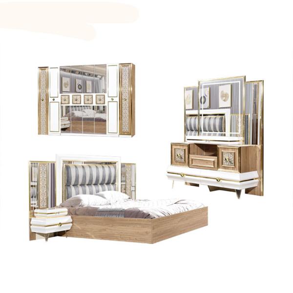 Modern Big Headboard Queen King Size Bed 3100*2100*1550mm