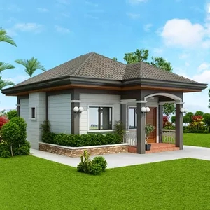 Flat Pack Summer Light Gauge Steel House Construction Prefabricated