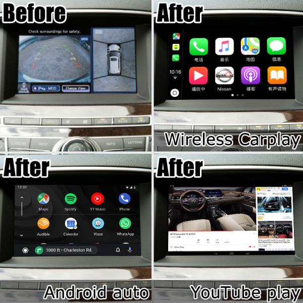 Infiniti QX60 GPS Android auto Sistema de navegación Carplay Interfaz multimedia Android 11 8+128GB