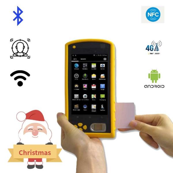 High Quality 5 inch Android NFC Handheld Devise with Fingerprint Scanner