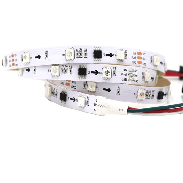 Прокладка СИД 5050 P33.3mm 9w цифров 30LEDS/M Addressable