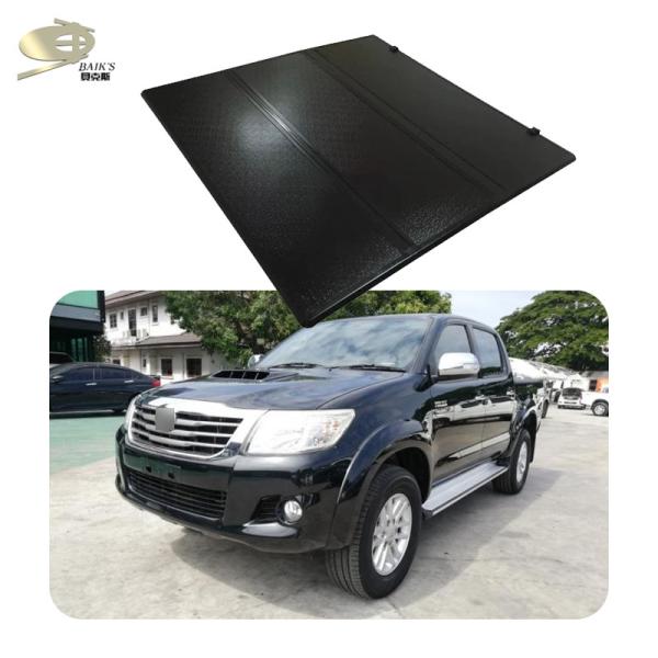 Matte Black Car Tonneau Cover For Toyota Hilux Vigo 2011-2014