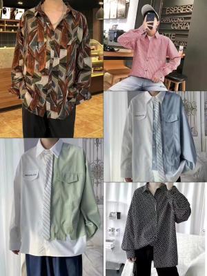Cotton Polyester Polo Dress Shirts Fashion Long Sleeve Casual Wear Kcs25