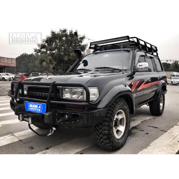 Black TOYOTA Bull Bar 1995-2002 80 Series Landcruiser Bullbar