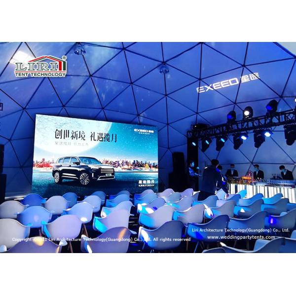 выставочный зал выпуска нового товара шатра 177m2 события геодезического купола диаметра 15m