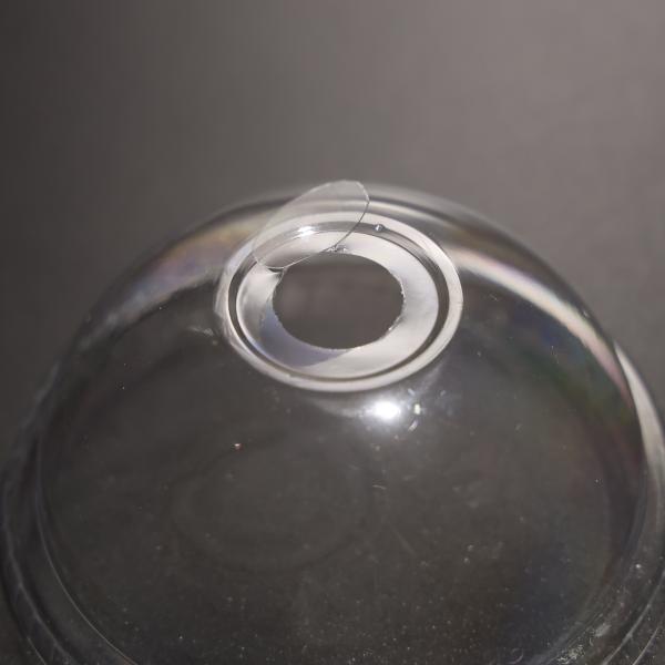 Dome Shape Clear Cup Plastic Lid Customized Size For Juice Cups