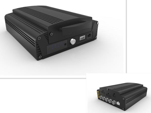 SD Mobile Vehicle DVR 4 Cameras Input Linux Operating System Support Max 2TB 4*720P  Multi Language Security Policecar