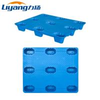 HDPE 9 pieds de palette en plastique de la palette 4 d'entrée en plastique empilable de manière